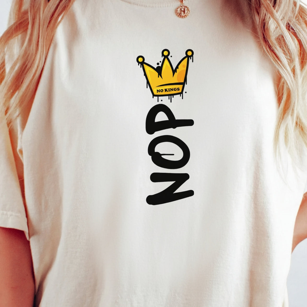 Crown No Kings Shirt – American Democracy Graphic Tee