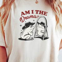 Am I the Drama Shirt – Funny Cowboy Frog Tee – Snarky Humor Graphic Design