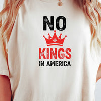 No Kings in America T-Shirt – Patriotic Democracy Tee – Freedom Graphic Top
