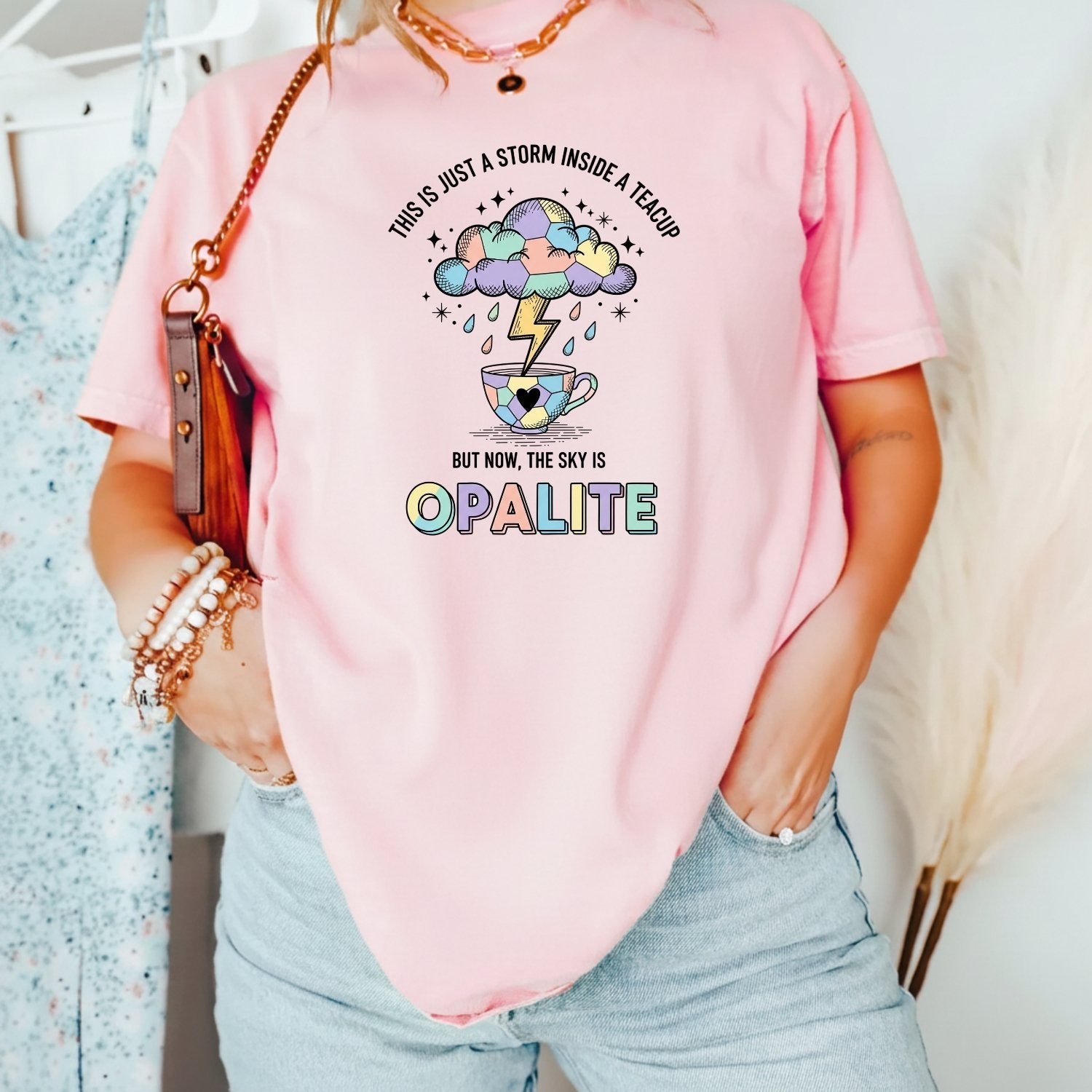 Storm in a Teacup Shirt – Opalite Sky Romantic Graphic Tee
