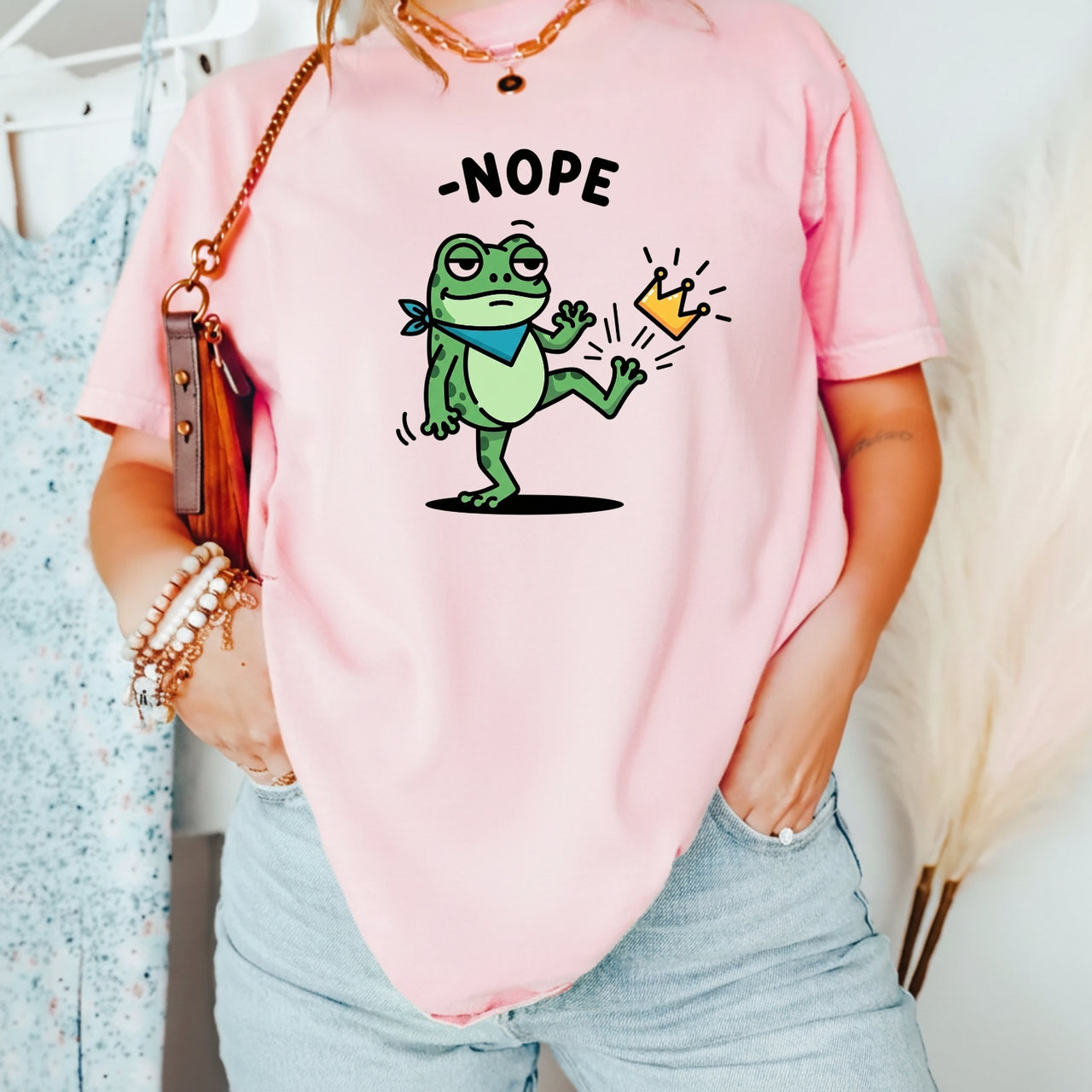 No Kings Portland Frog T-Shirt - Unisex Streetwear Graphic Cotton Top