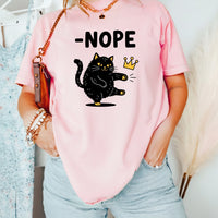 Black Cat Parody T-Shirt – No Kings in America Funny Satire Tee