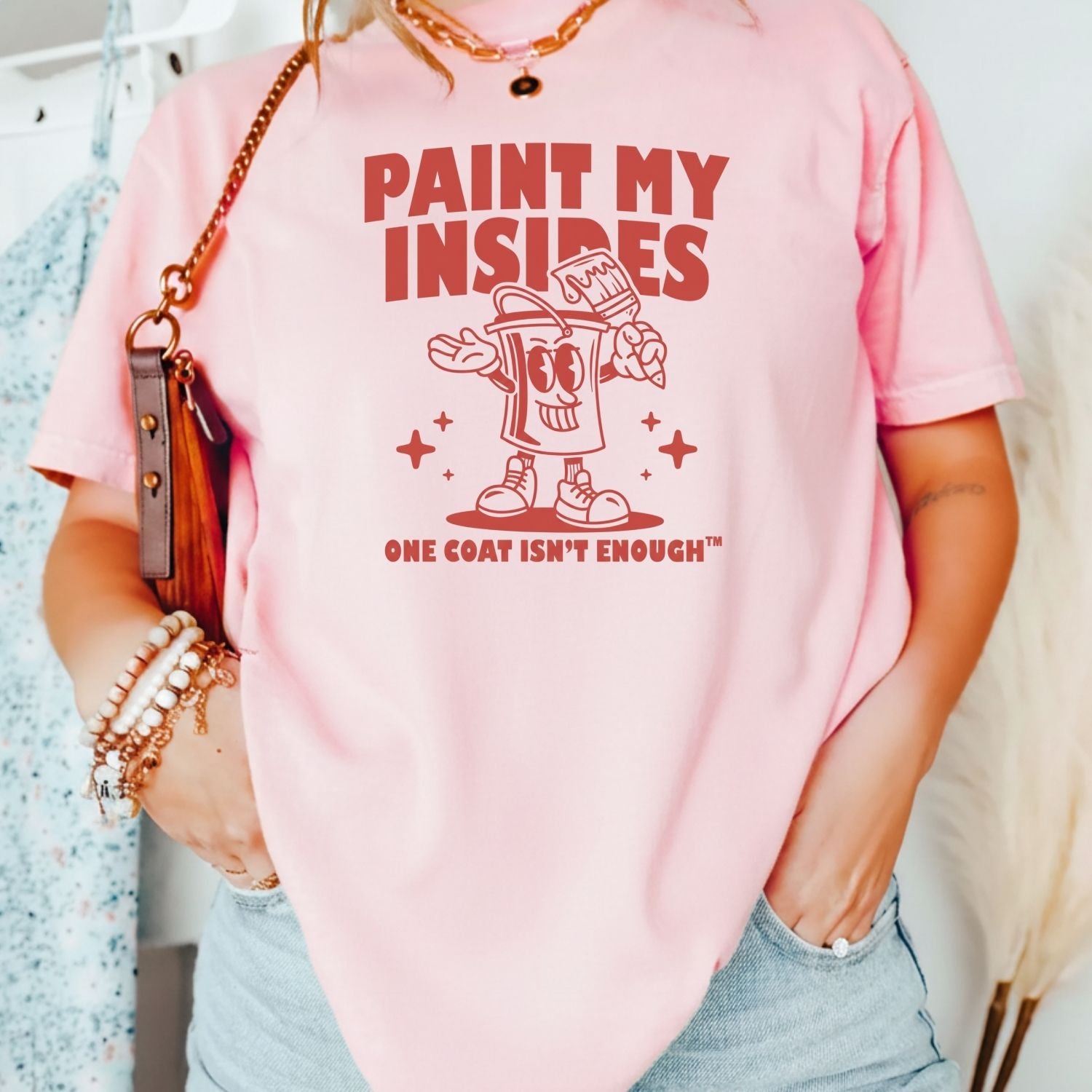 Retro Paint Can Mascot T-Shirt - Funny Art Graphic Tee - Extra Drip Edition Shirt