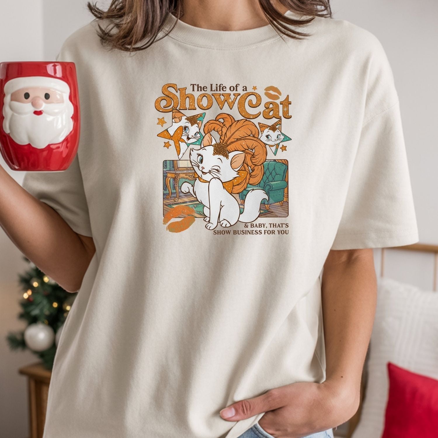 Vintage Showcat Shirt - The Life of a Show Cat Tee - Retro Cat Lover T-Shirt for Women