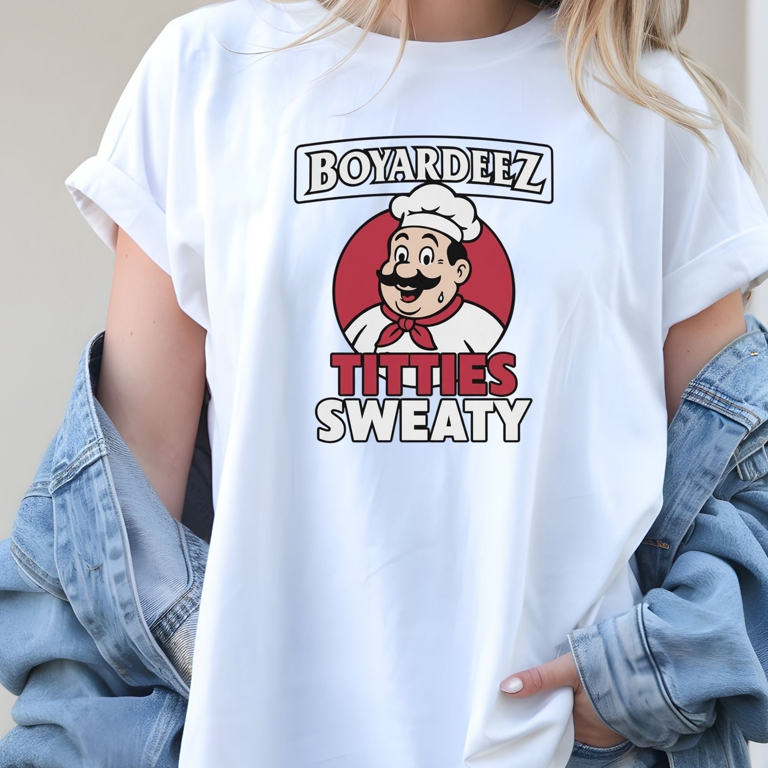Retro Funny Boyardeez Nutz Sweaty Meme T-Shirt - Embarrassing Graphic Tee - Humor Shirt for Men and Women