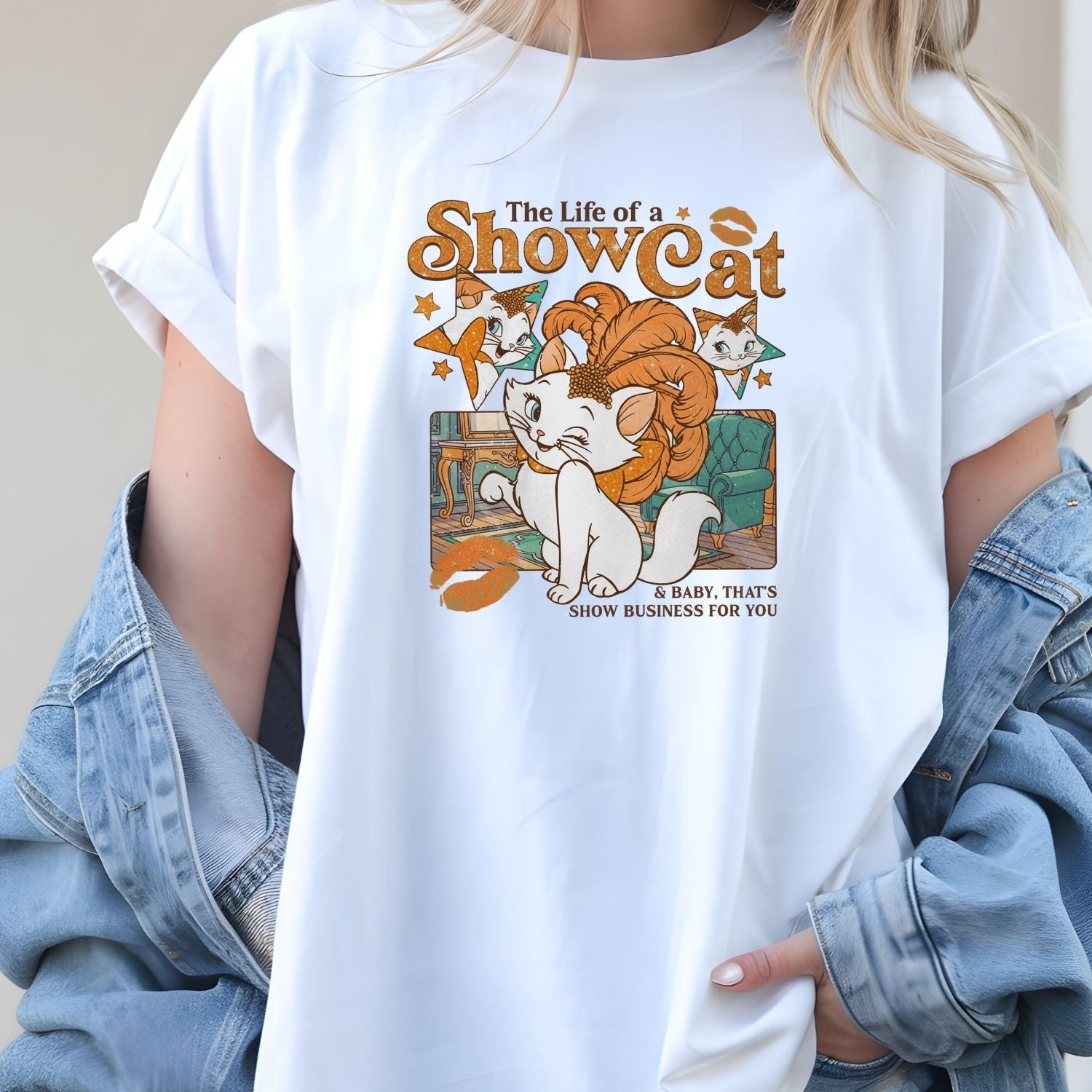 Vintage Showcat Shirt - The Life of a Show Cat Tee - Retro Cat Lover T-Shirt for Women