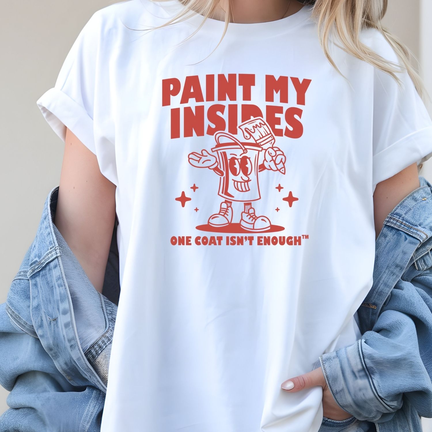 Retro Paint Can Mascot T-Shirt - Funny Art Graphic Tee - Extra Drip Edition Shirt