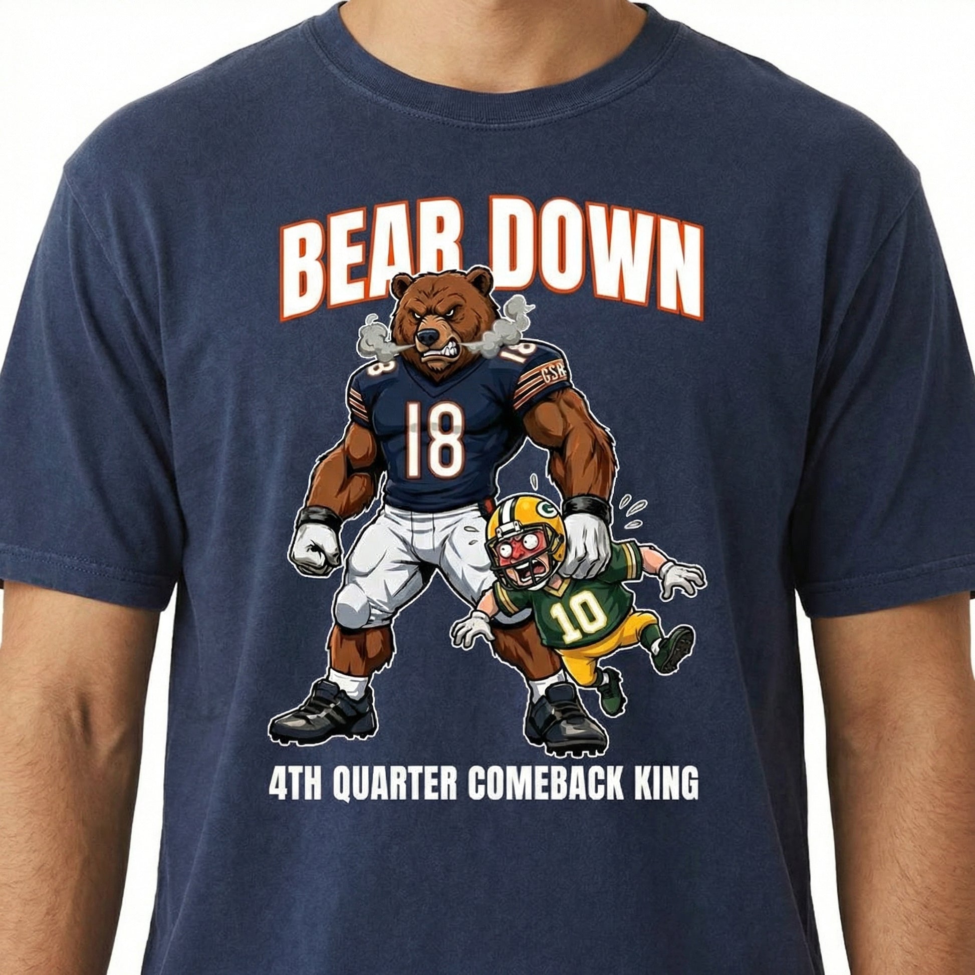 4th Quarter Comeback King Football Sweatshirt – Vintage Fan Graphic Crewneck