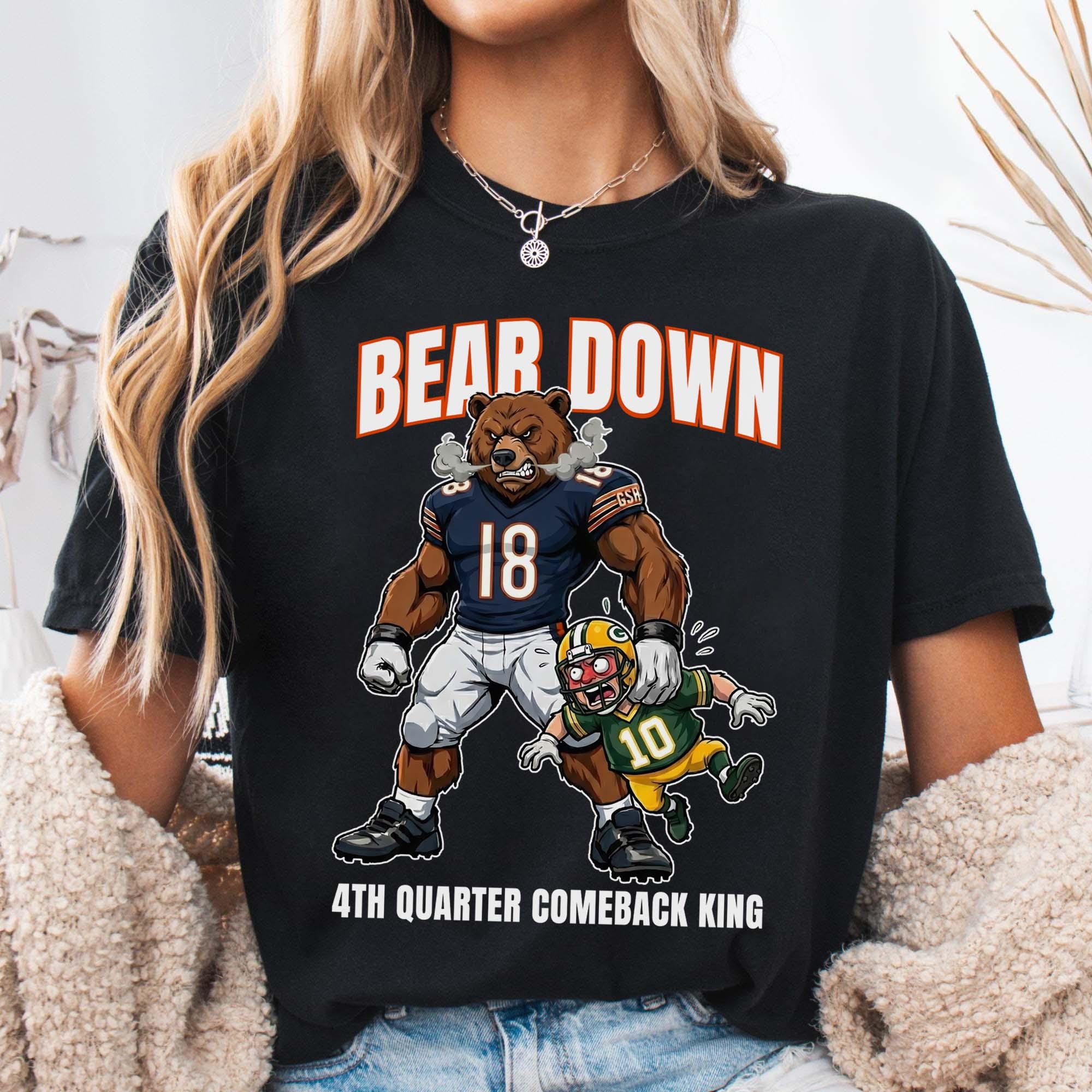 4th Quarter Comeback King Football Sweatshirt – Vintage Fan Graphic Crewneck