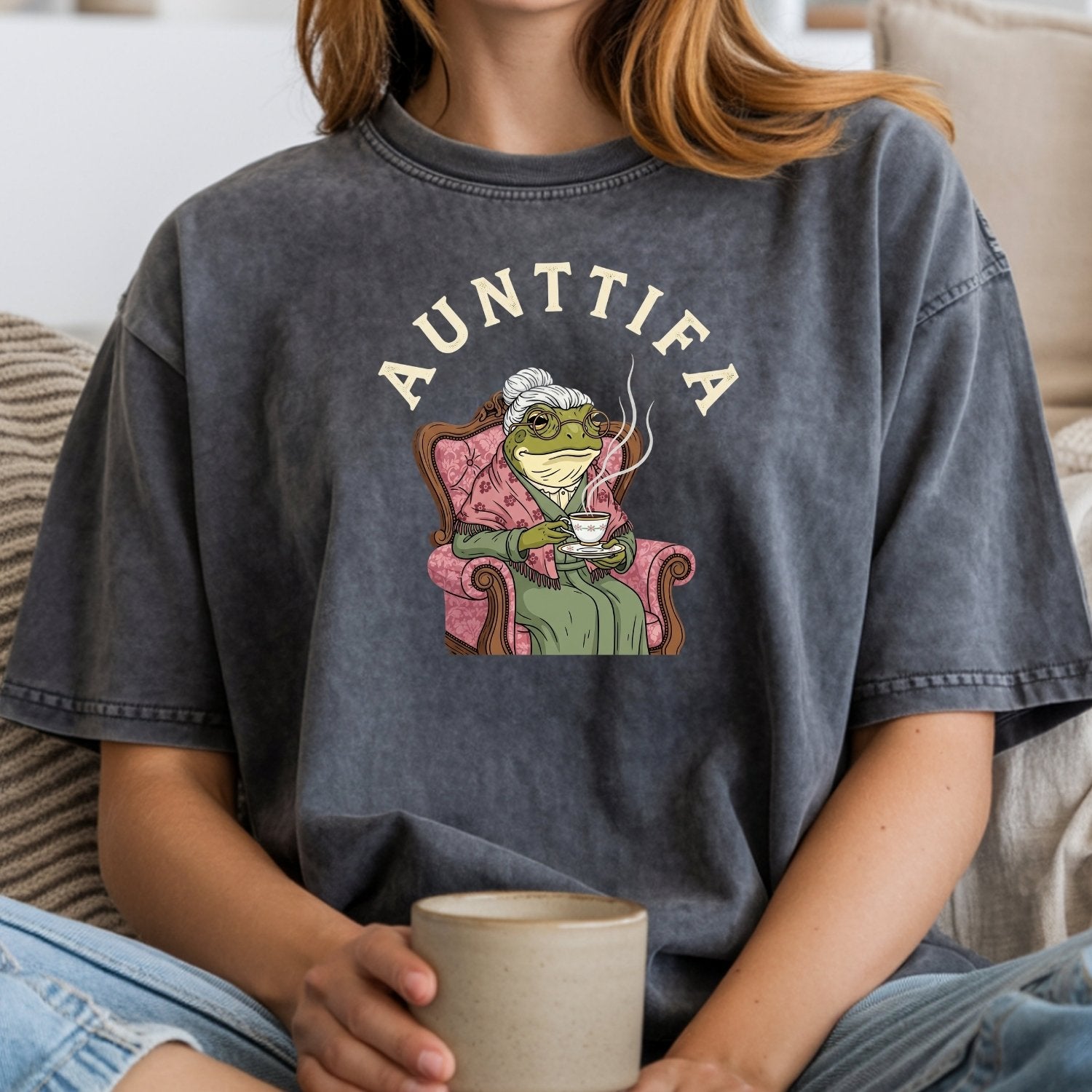 Funny Frog Meme Shirt – Aunt Tifa Inspired Graphic Tee