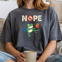 Portland Frog NOPE Meme Tee – Funny Rebellious Unisex Graphic Shirt