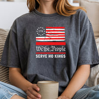 We The People Serve No Kings T-Shirt – Patriotic Freedom Graphic Tee