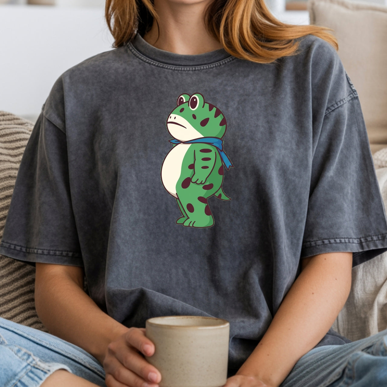 Portland Frog T-Shirt – Witty Protest-Style Vintage Shirt