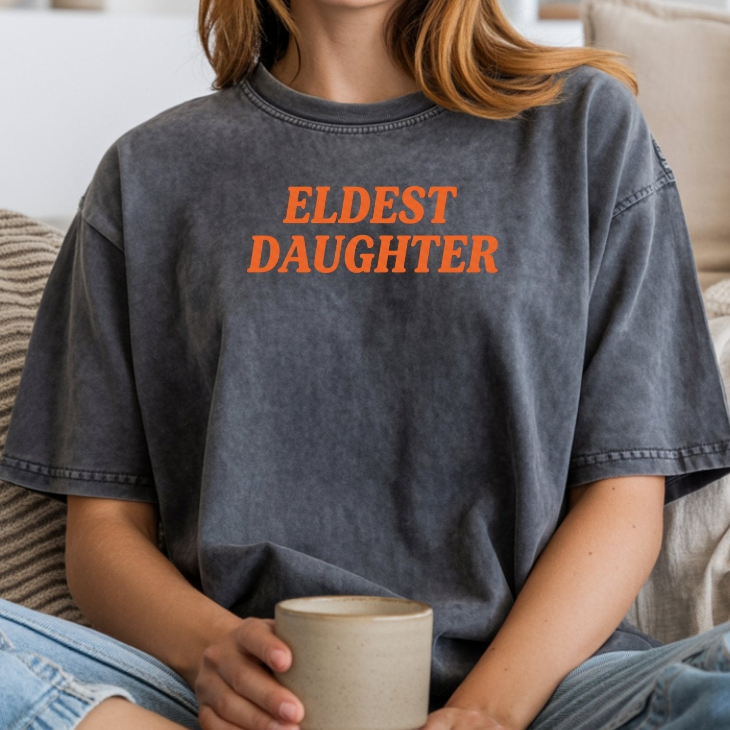 Retro Eldest Daughter Tee – Funny Aesthetic Graphic Shirt
