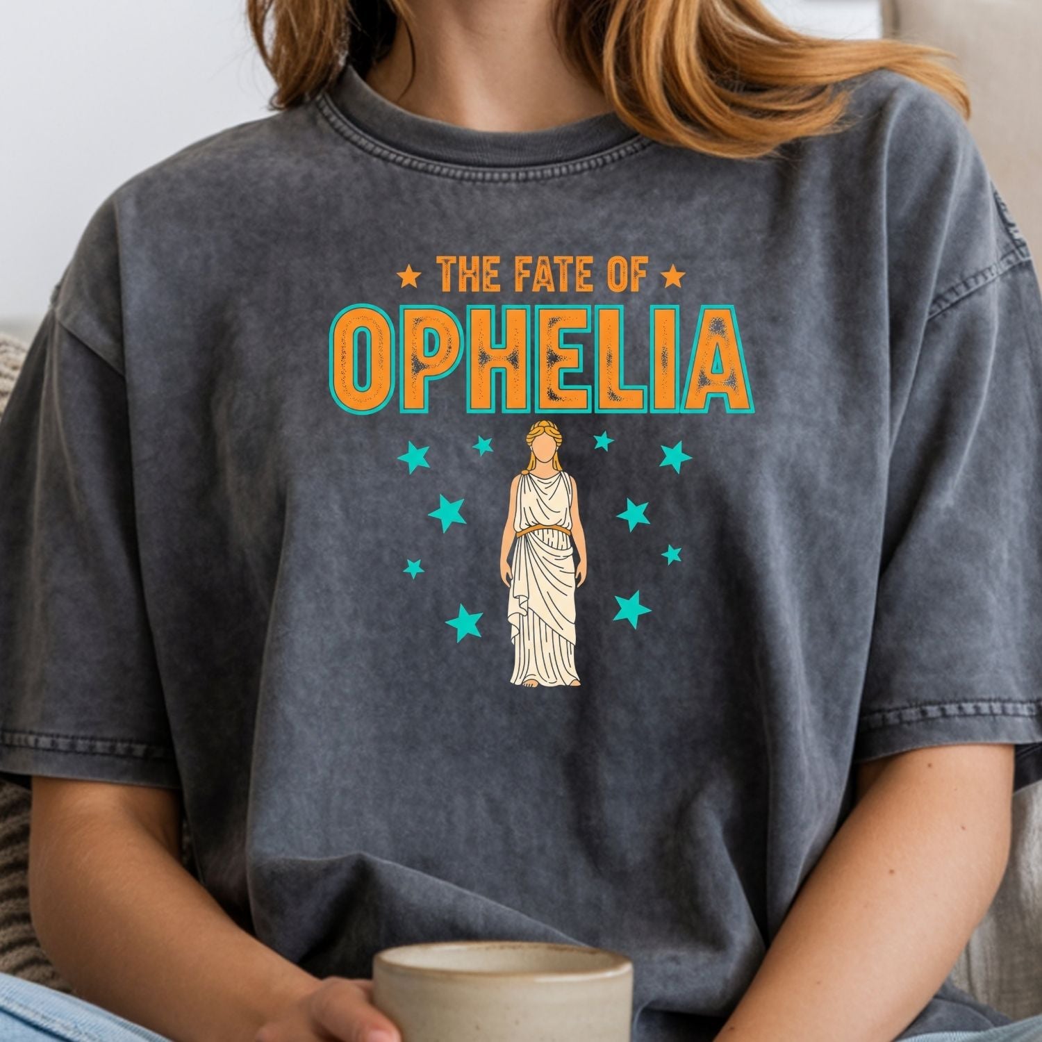 The Life of Ophelia Shirt - The Fate of Ophelia Tee - Vintage Literary Fan Graphic T-Shirt