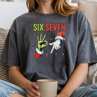 Six Seven Christmas Shirt – Funny Holiday Meme Graphic Tee