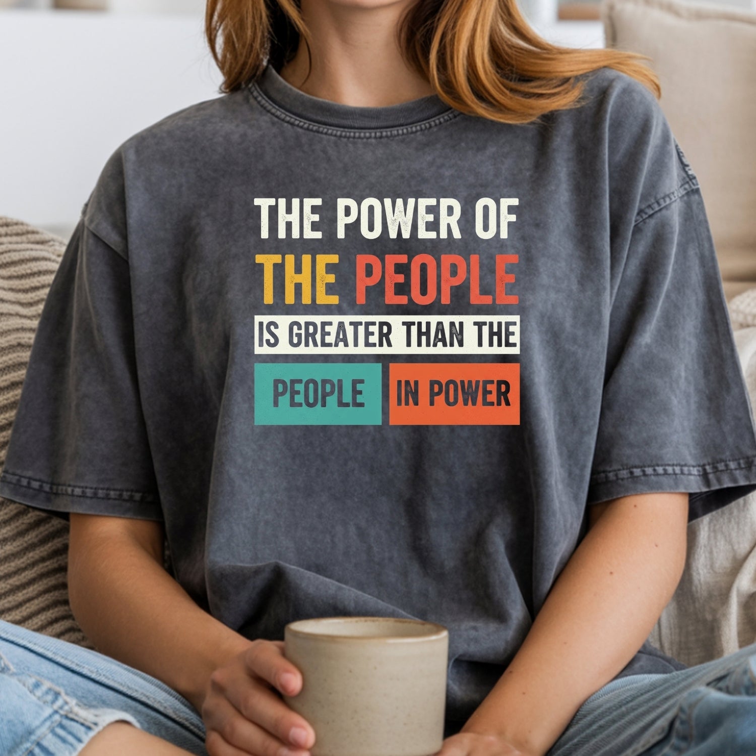 The Power of the People T-Shirt – Retro Comfort Graphic Tee – Freedom & Solidarity Top
