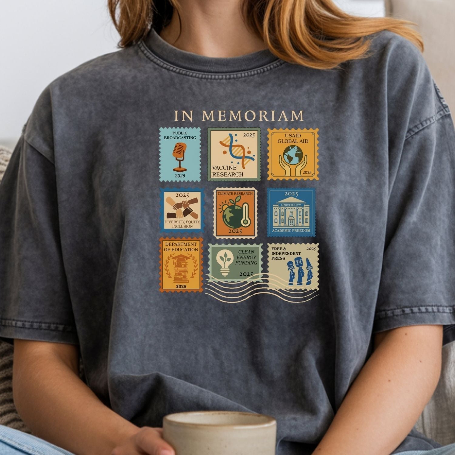 Pro Democracy Long Sleeve Shirt - Anti Fascism Tee - Political Graphic Top for Activists