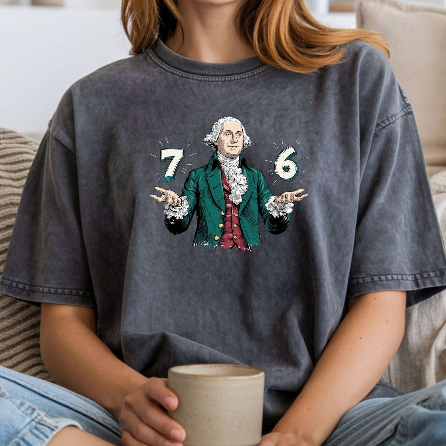 Six Seven Shirt – Vintage George Washington American History Graphic Tee