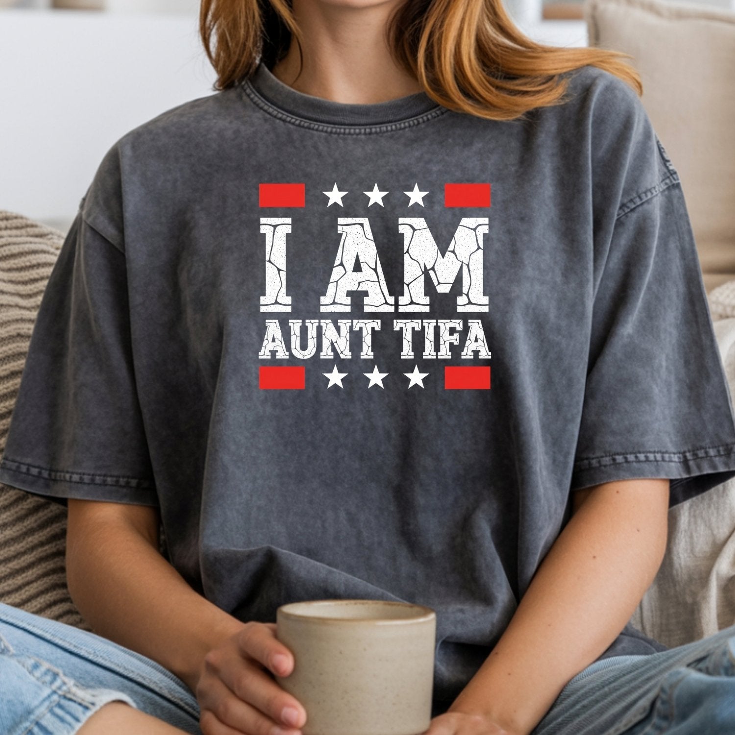 I Am Aunt Tifa Shirt – Funny Meme Graphic Tee for Aunts