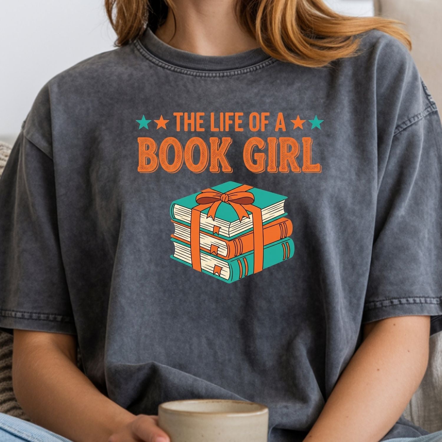 The Life of a Book Girl Shirt - Showgirl Graphic Tee - Book Lover Fan Convention T-Shirt