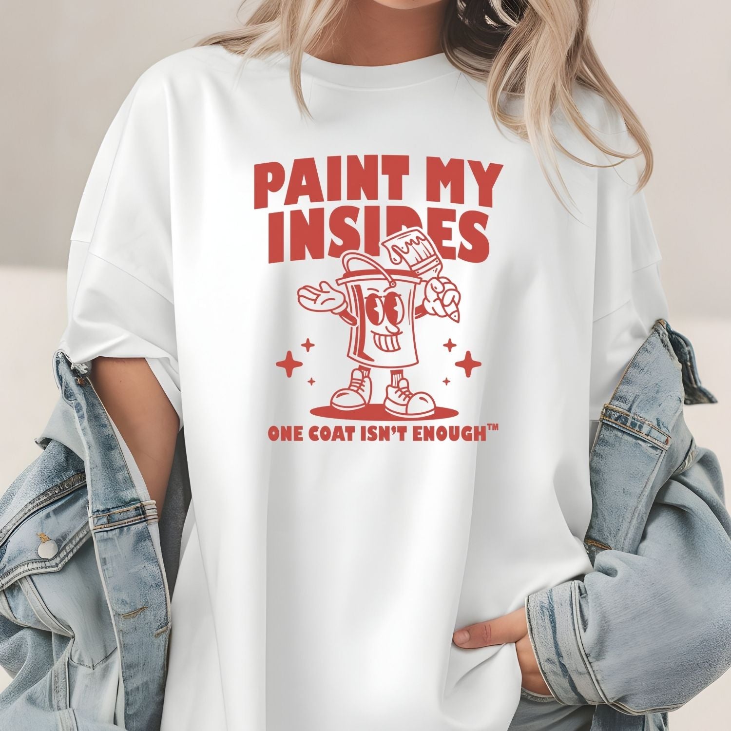 Retro Paint Can Mascot T-Shirt - Funny Art Graphic Tee - Extra Drip Edition Shirt