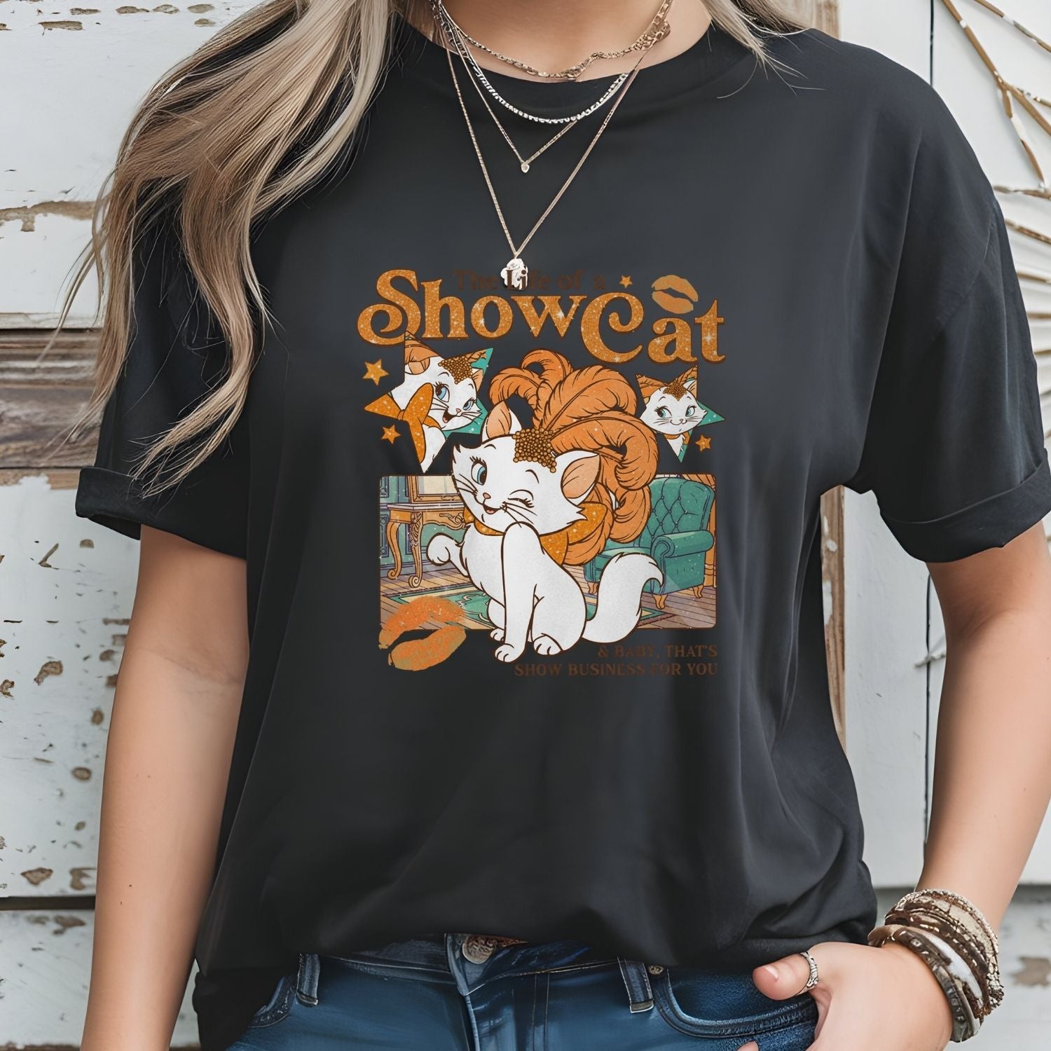Vintage Showcat Shirt - The Life of a Show Cat Tee - Retro Cat Lover T-Shirt for Women