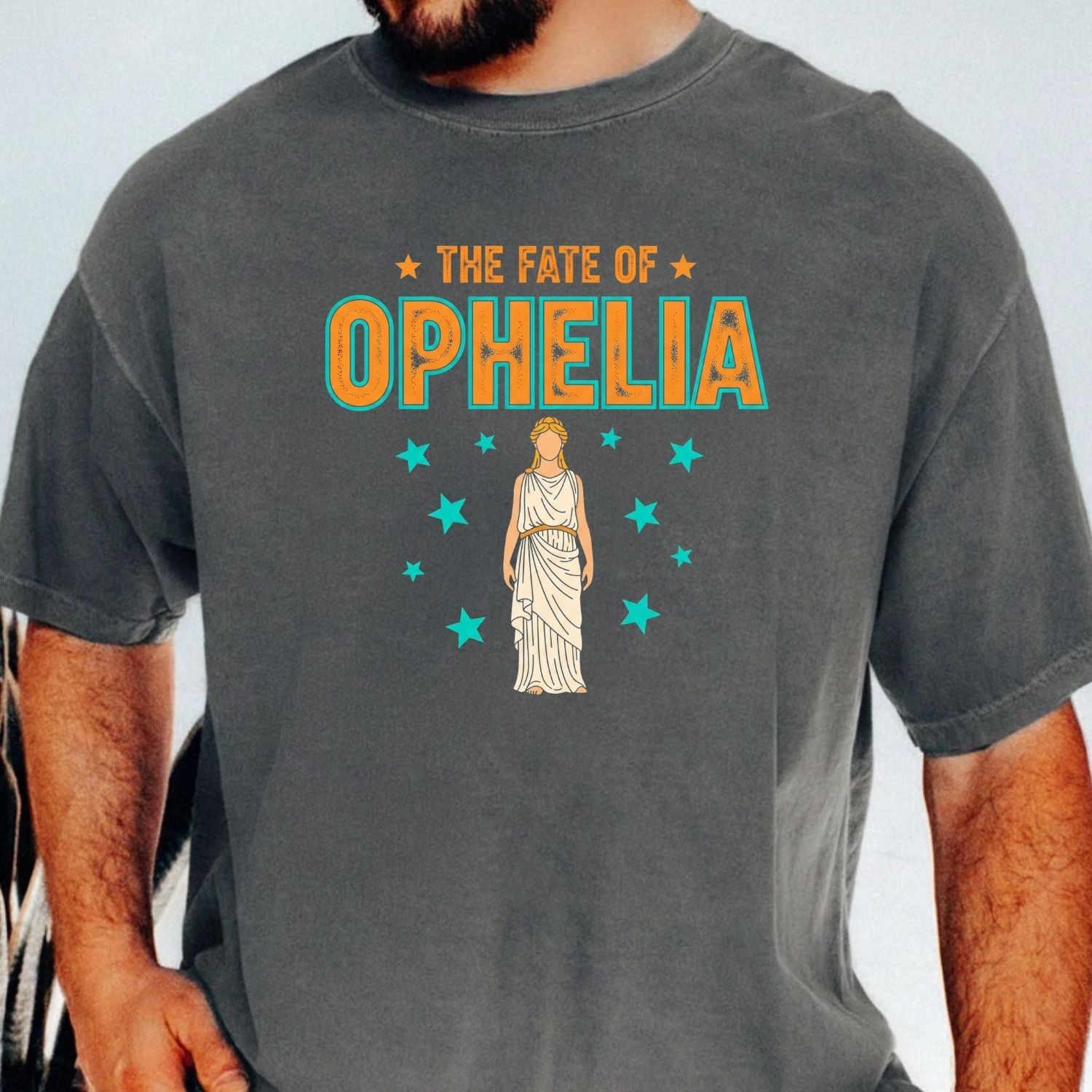 The Life of Ophelia Shirt - The Fate of Ophelia Tee - Vintage Literary Fan Graphic T-Shirt