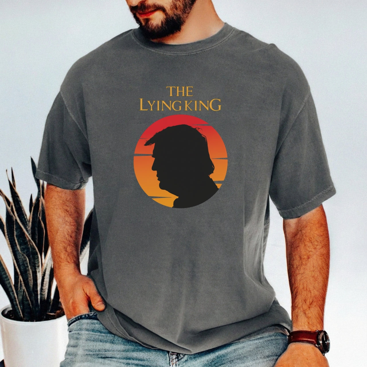The Lying King Parody Shirt - No Kings No Dictators Tee - Protect Democracy Apparel