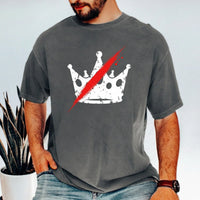 No Kings in America T-Shirt – Crown Graphic Tee Freedom Statement Shirt