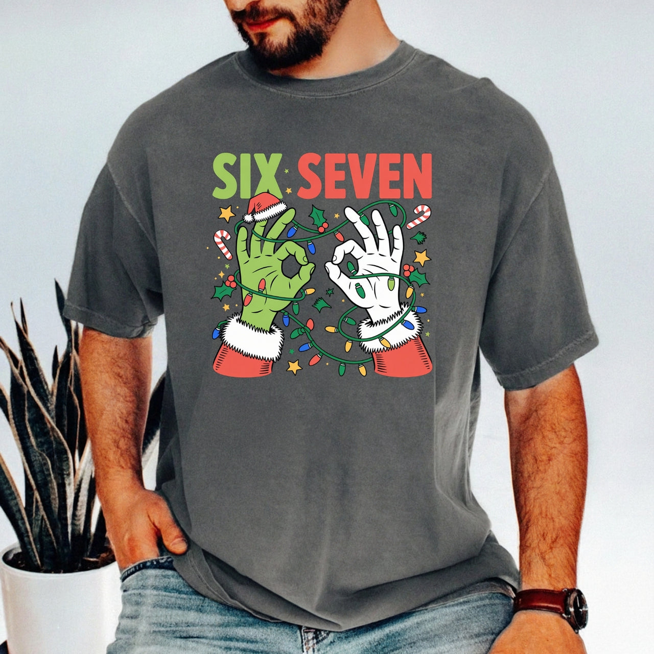 Funny Six Seven Shirt – Christmas Meme Humor Tee