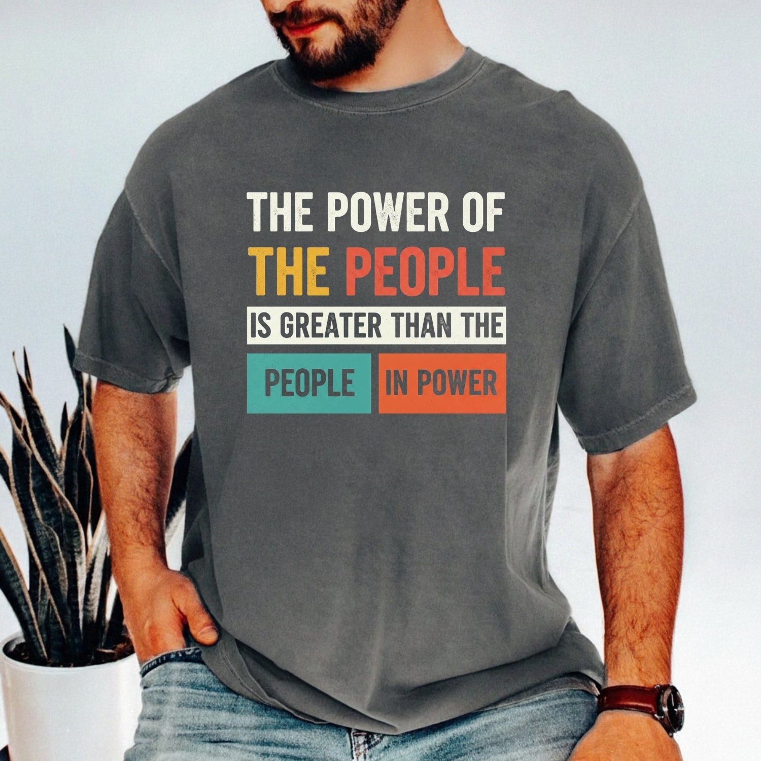 The Power of the People T-Shirt – Retro Comfort Graphic Tee – Freedom & Solidarity Top