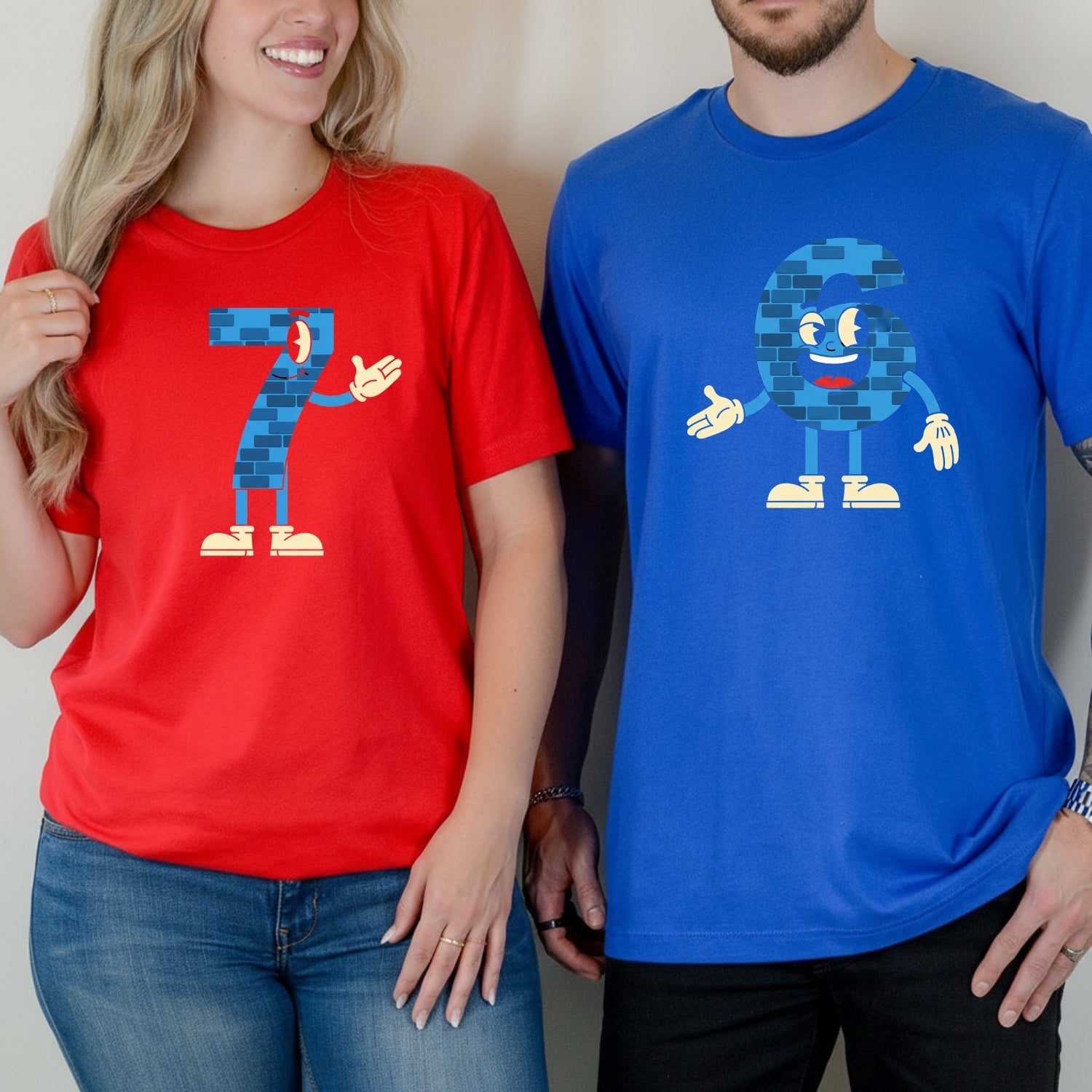 6 7 Costume Matching T-Shirts For Couples