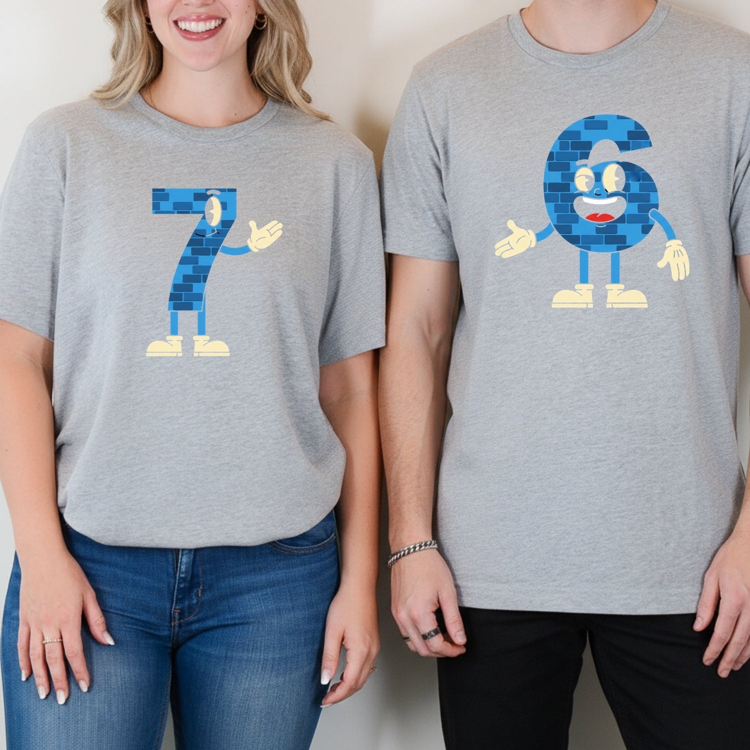 6 7 Costume Matching T-Shirts For Couples