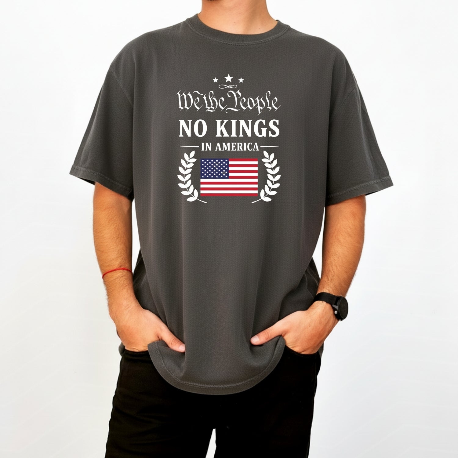 No Kings in America Tee – Liberty & Democracy Statement T-Shirt