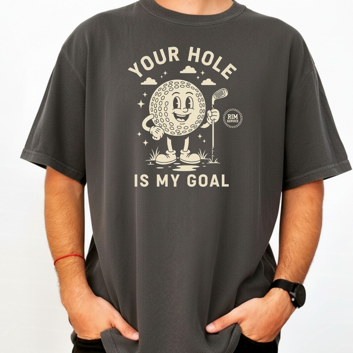 Your Hole is My Goal T-Shirt - Funny Adult Humor Tee - Unhinged Golf Graphic Shirt