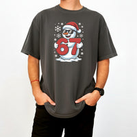Funny Snowman Six Seven T-Shirt – Christmas Meme Graphic Tee.png