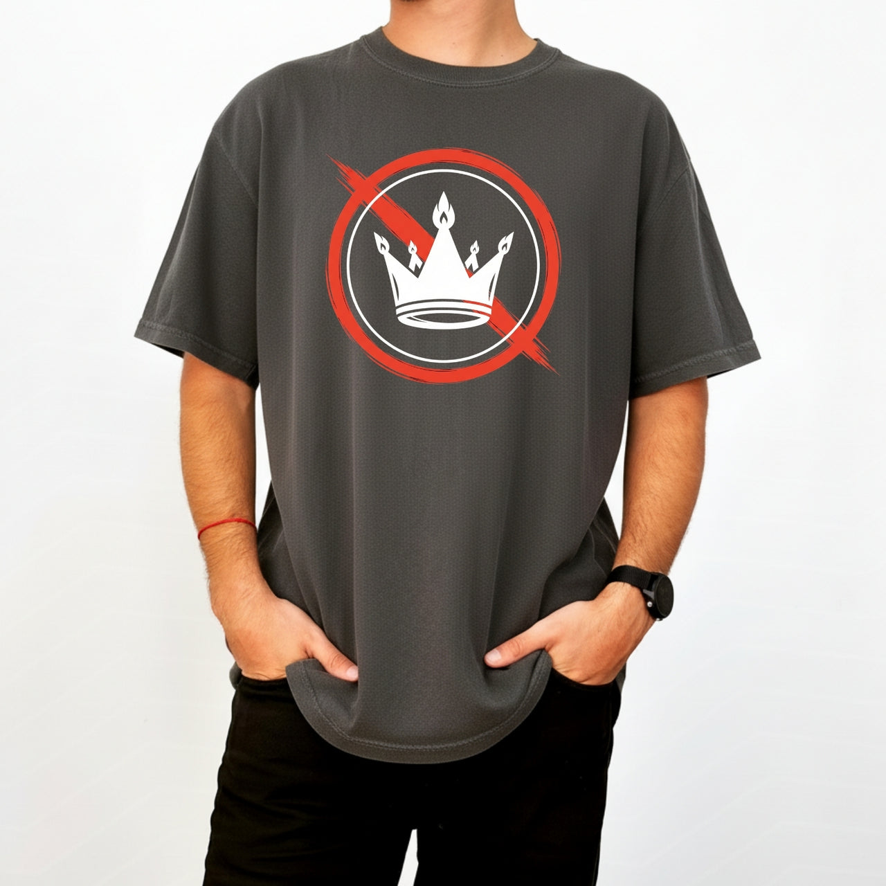 No Kings Statement T-Shirt – No Crown Symbol Shirt – Freedom & Equality Graphic Top