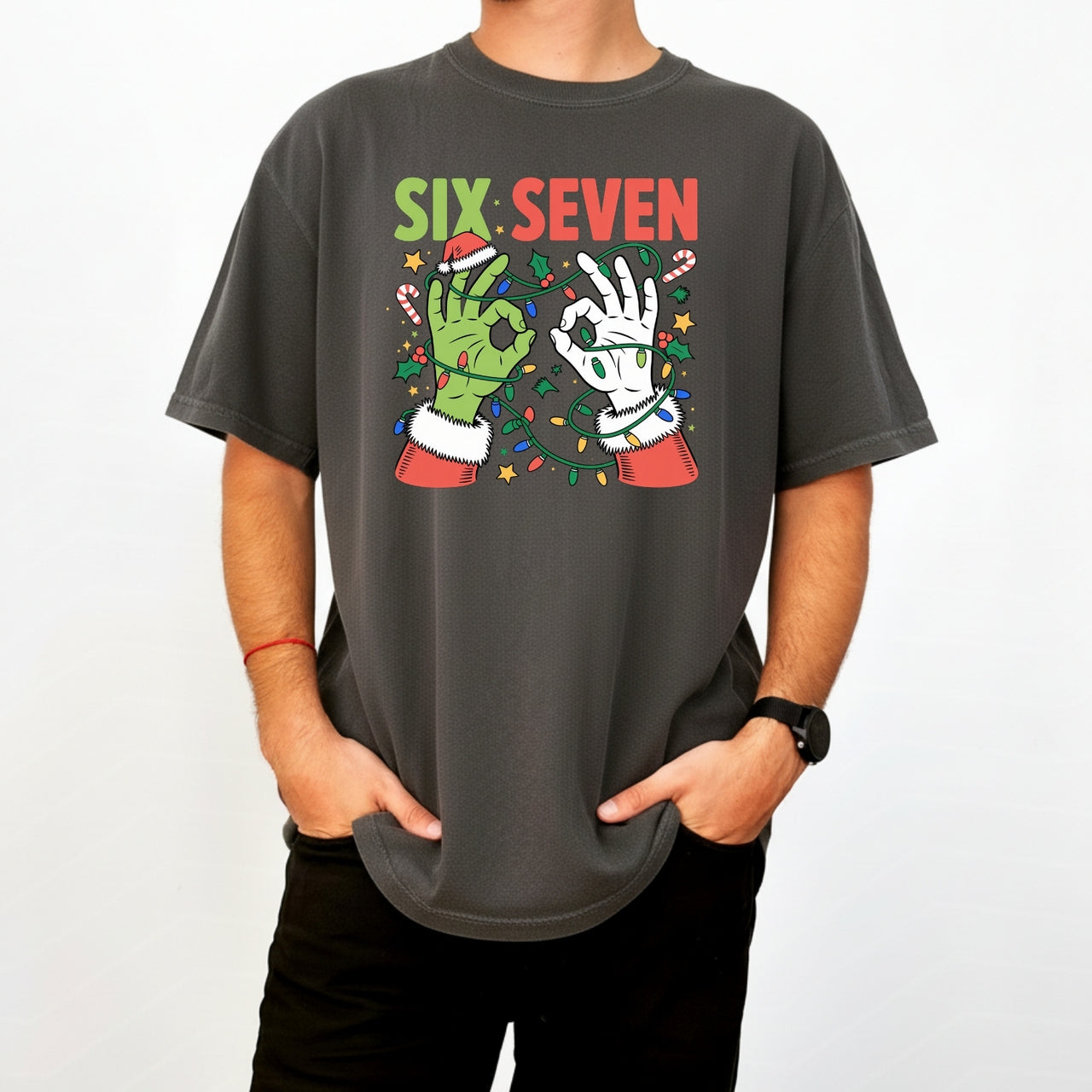 Funny Six Seven Shirt – Christmas Meme Humor Tee