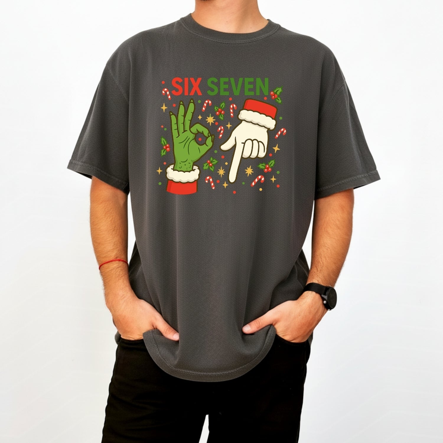 6 7 Meme Christmas Tee – Funny Santa Holiday Graphic Shirt