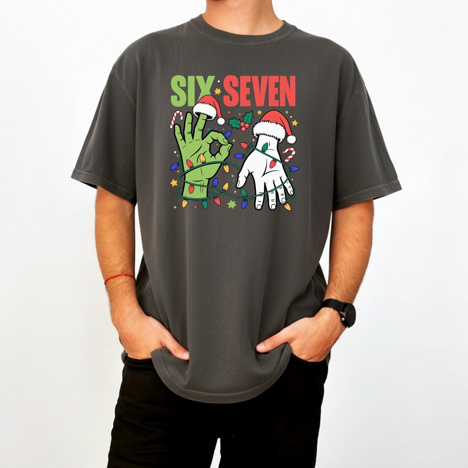 6 7 Christmas Shirt – Funny Santa Meme Holiday Tee