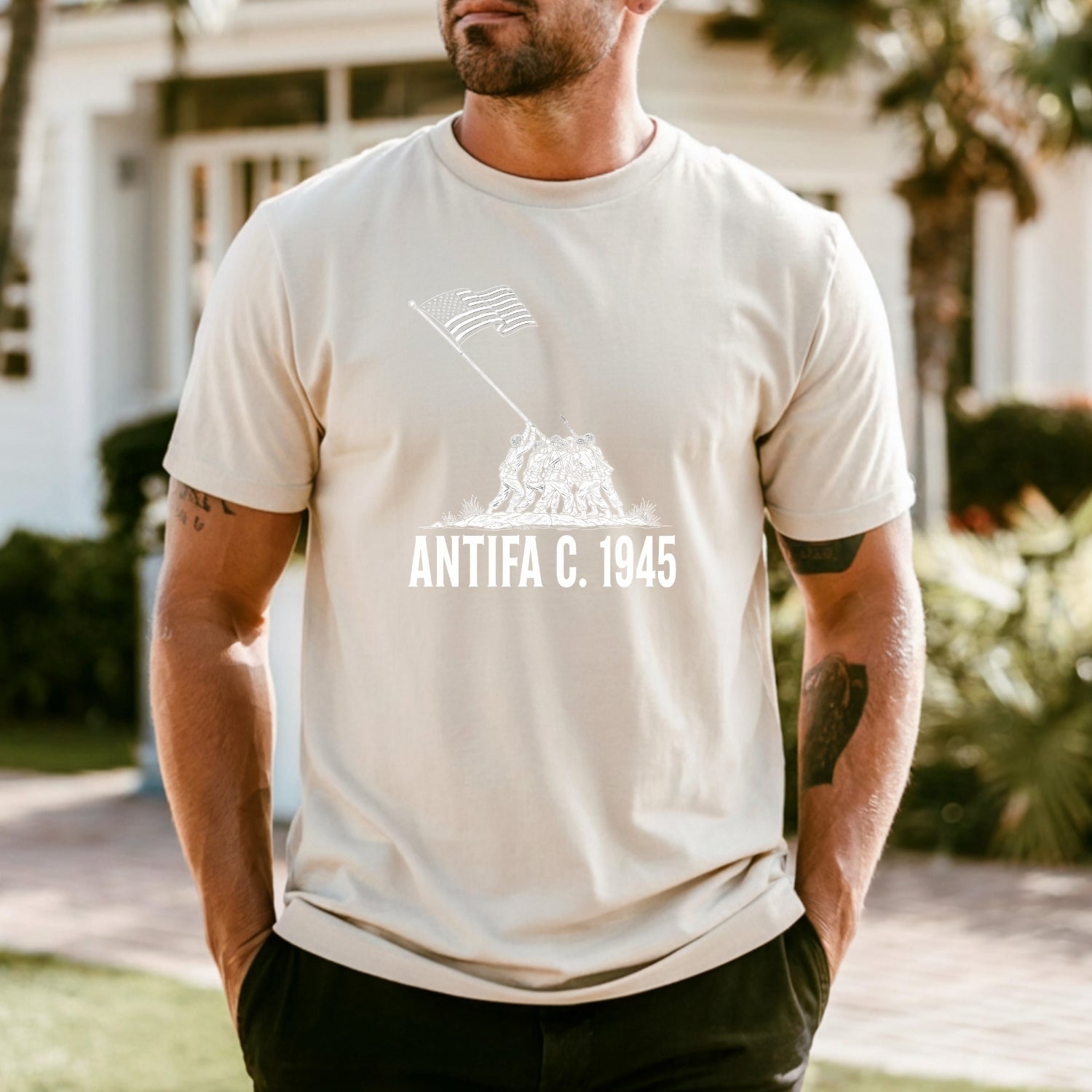 1945 Heritage Tee – Vintage Patriotic Shirt – Freedom & Unity Graphic Design