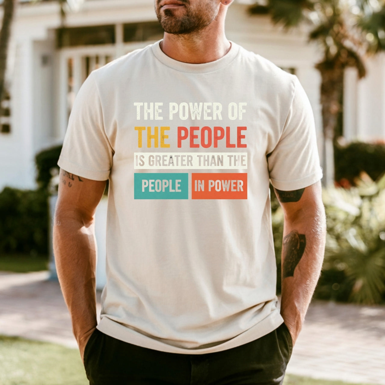 The Power of the People T-Shirt – Retro Comfort Graphic Tee – Freedom & Solidarity Top