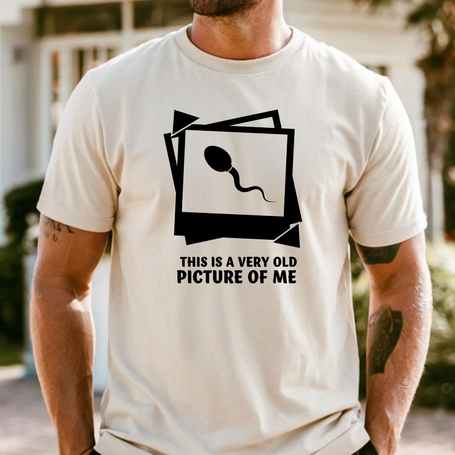 Funny This Is a Very Old Picture of Me T-Shirt - Humor Tee for Men - Sarcastic Birthday Gift