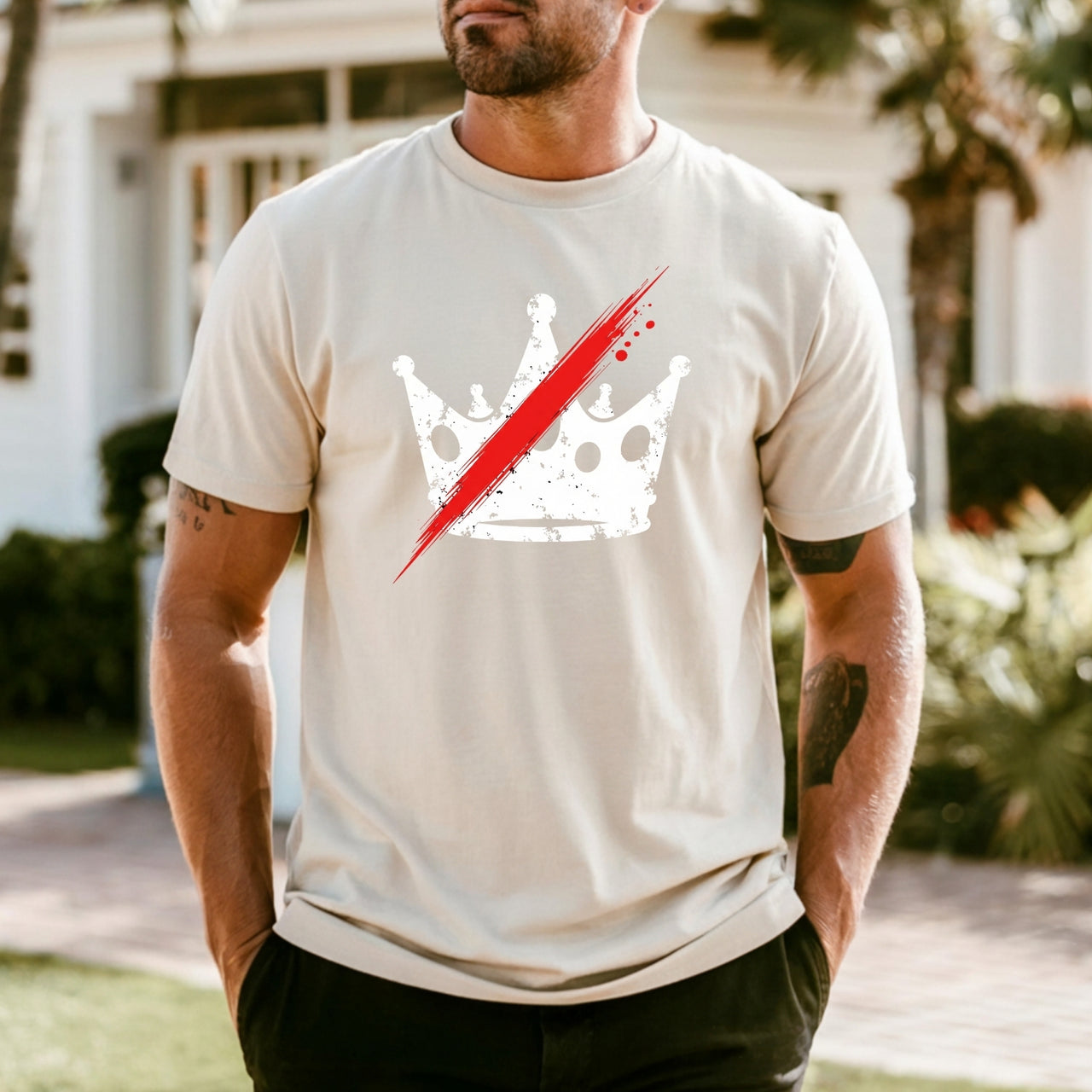 No Kings in America T-Shirt – Crown Graphic Tee Freedom Statement Shirt