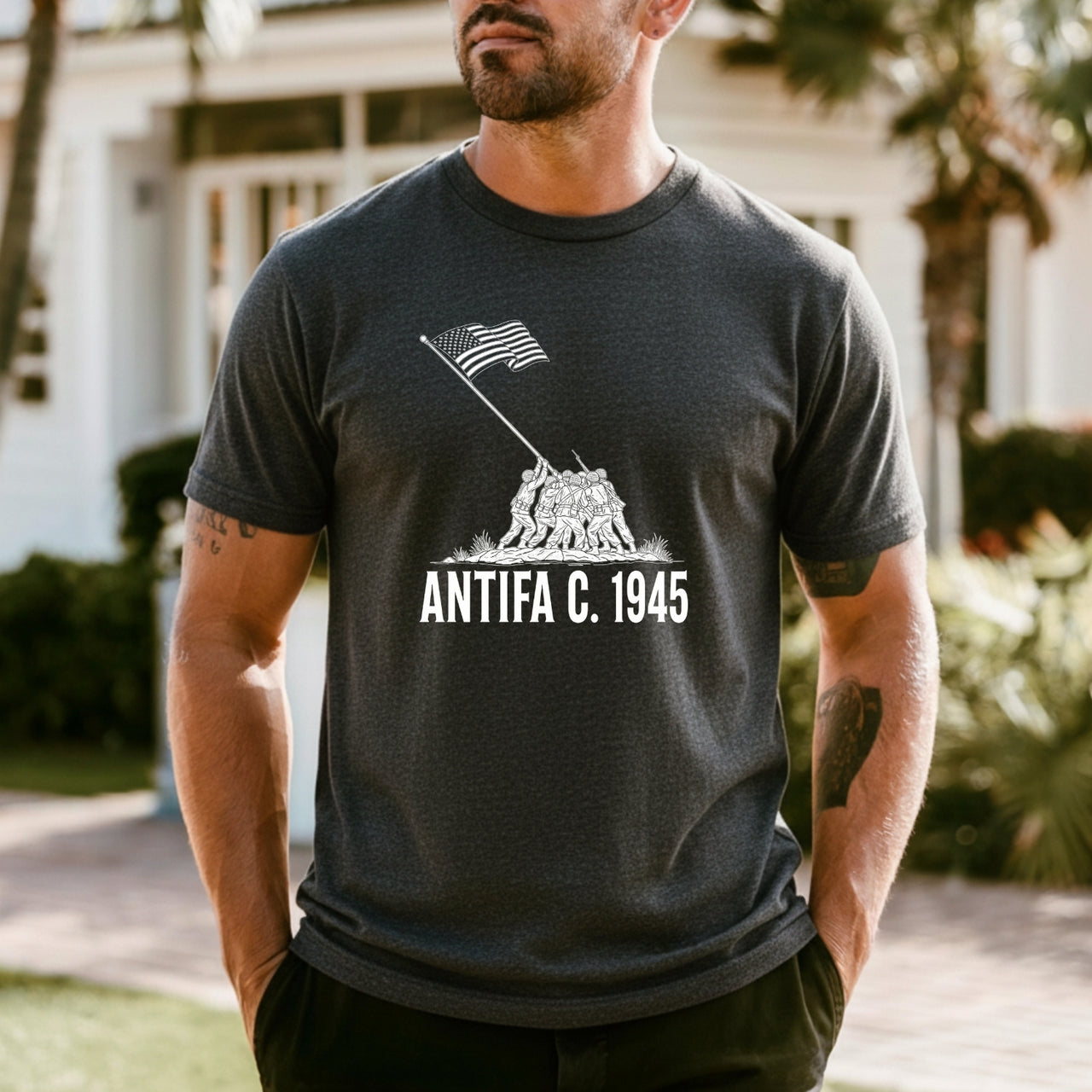 1945 Heritage Tee – Vintage Patriotic Shirt – Freedom & Unity Graphic Design