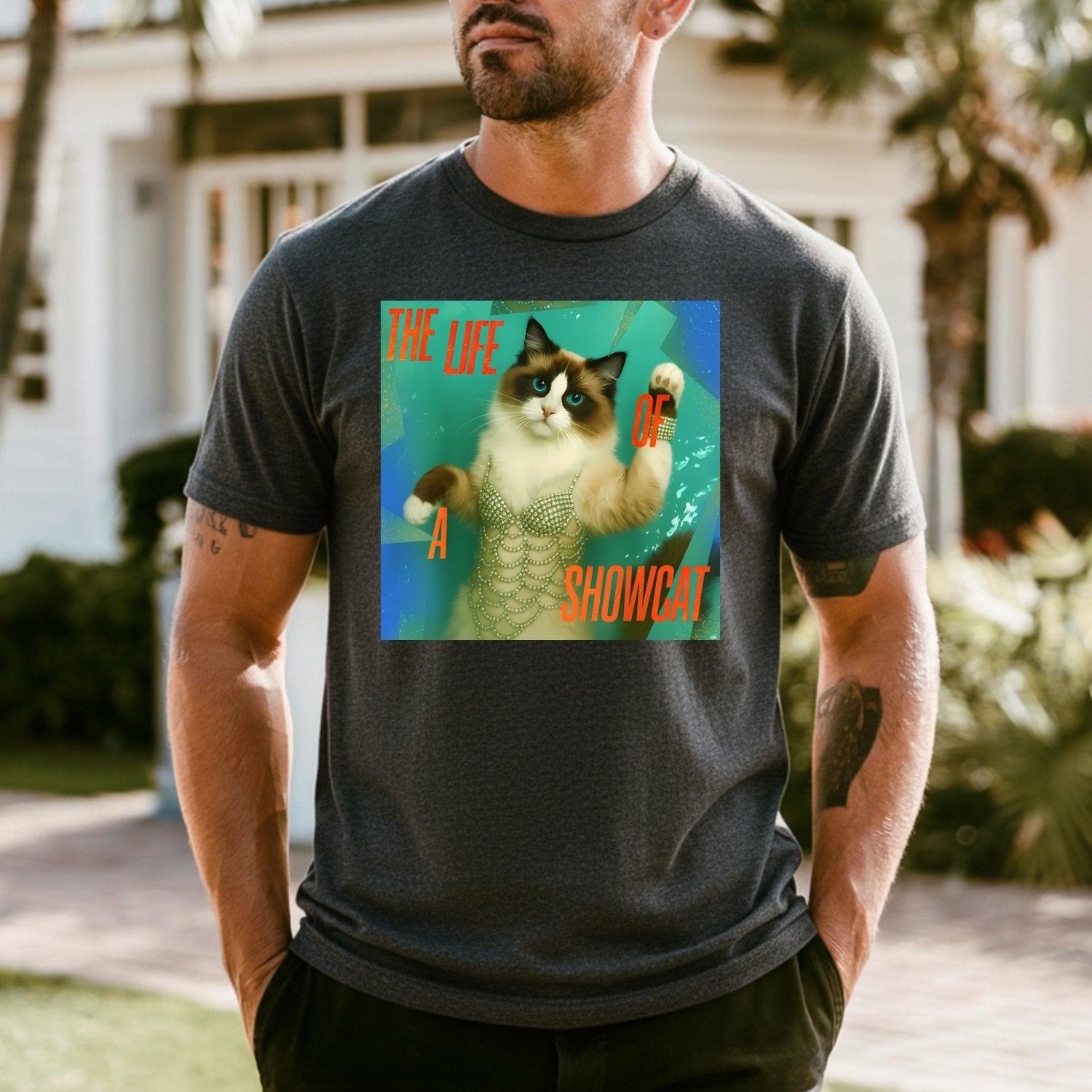 The Life of a Showcat Shirt – Funny Cat Lover Graphic Tee