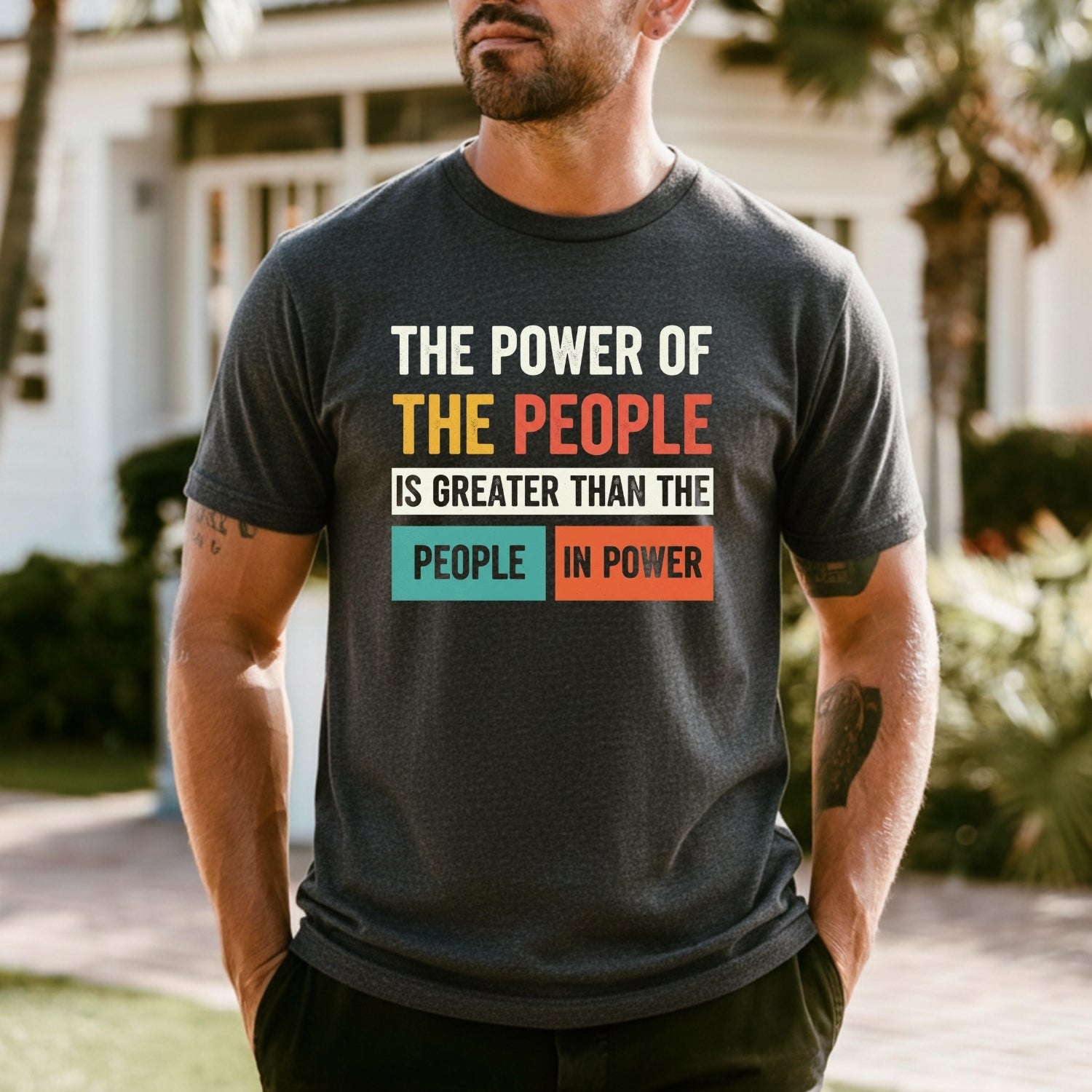The Power of the People T-Shirt – Retro Comfort Graphic Tee – Freedom & Solidarity Top