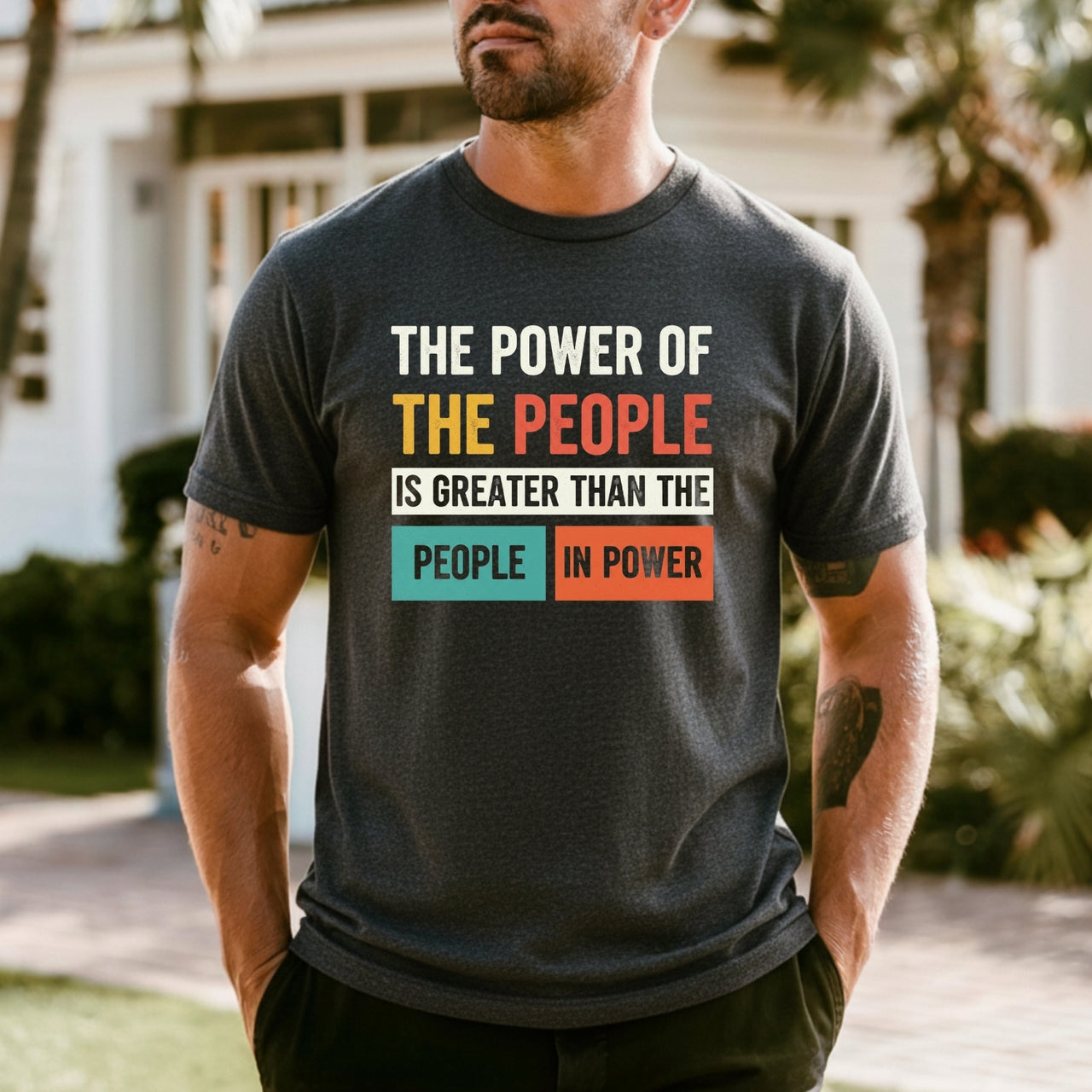 The Power of the People T-Shirt – Retro Comfort Graphic Tee – Freedom & Solidarity Top