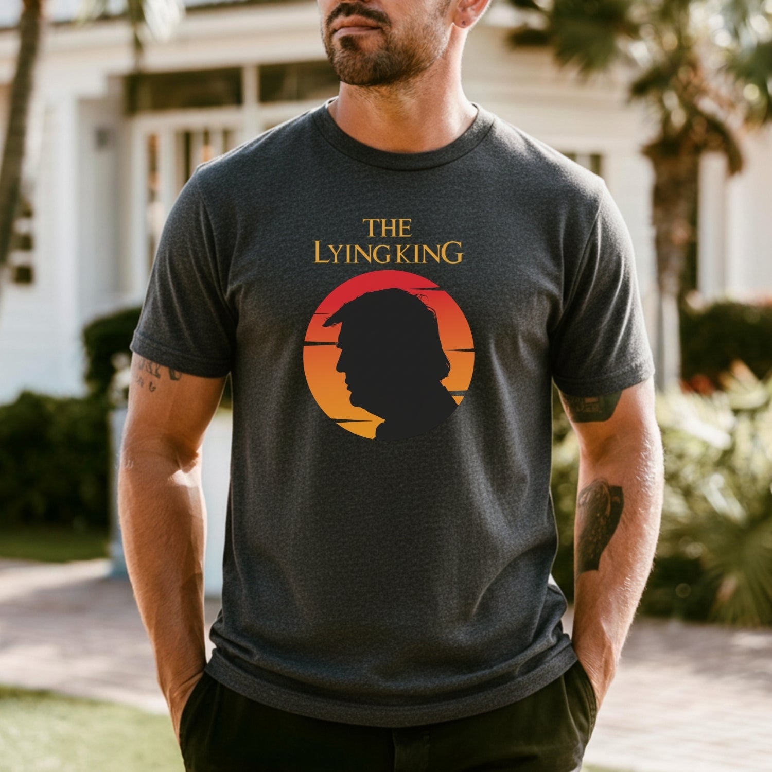 The Lying King Parody Shirt - No Kings No Dictators Tee - Protect Democracy Apparel